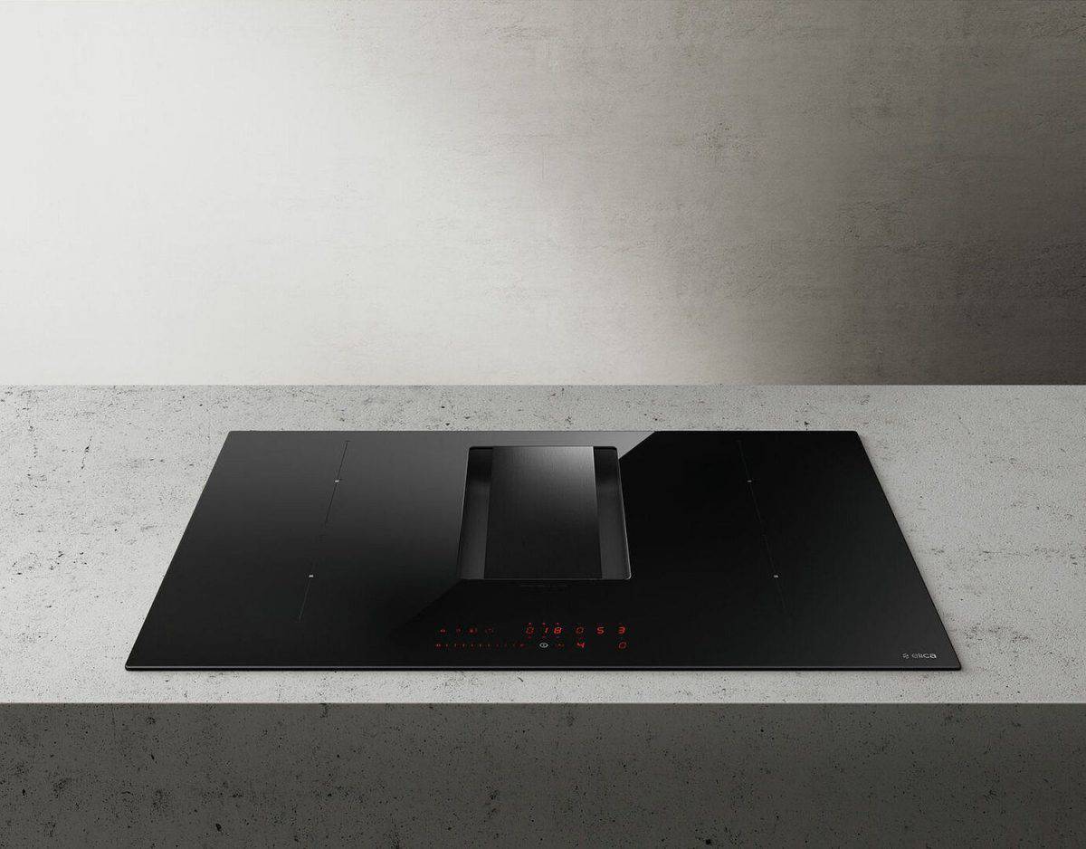 Elica Nikolatesla Alpha Black Hood And Cooktop Hob 78cm - Image 3