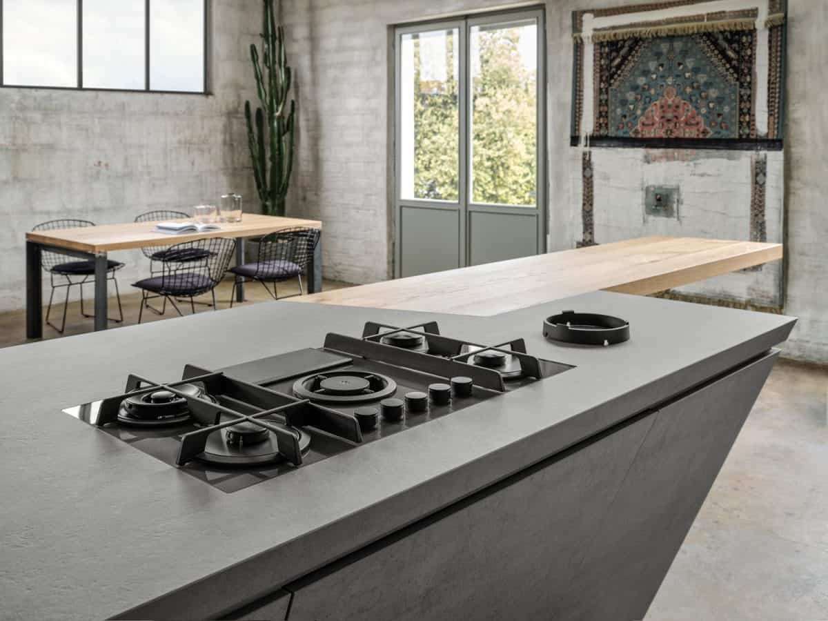 Elica Nikolatesla Flame Grey Glass Built-in Gas Hob 88cm - Image 4