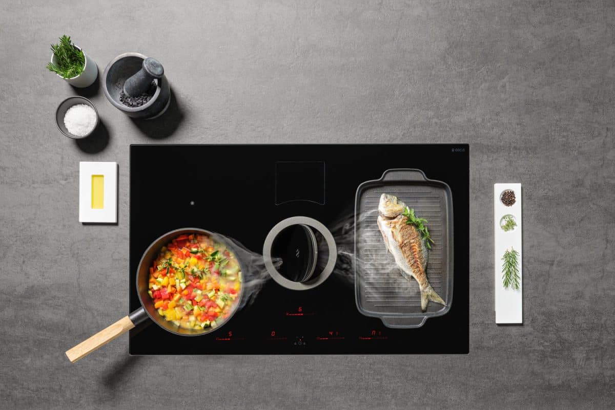 Elica Nikolatesla Switch Black Hood And Cooktop Hob 83cm - Image 2