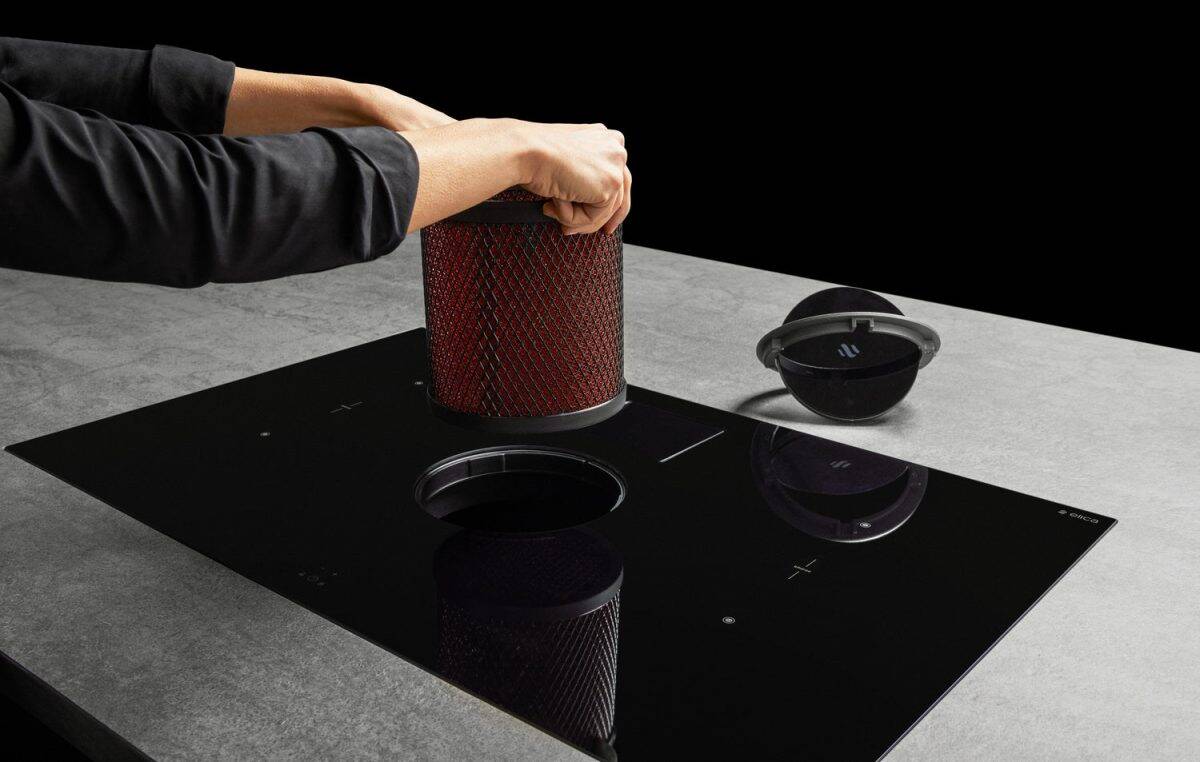 Elica Nikolatesla Switch Black Hood And Cooktop Hob 83cm - Image 3
