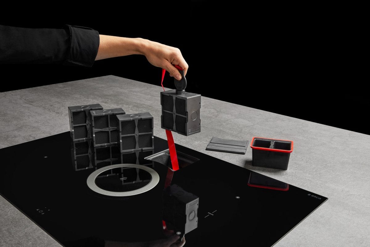 Elica Nikolatesla Switch Black Hood And Cooktop Hob 83cm - Image 4