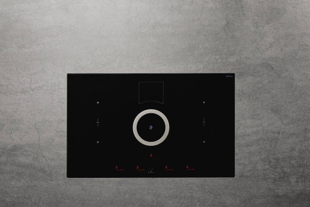 Elica Nikolatesla Switch Black Hood And Cooktop Hob 83cm - Image 1