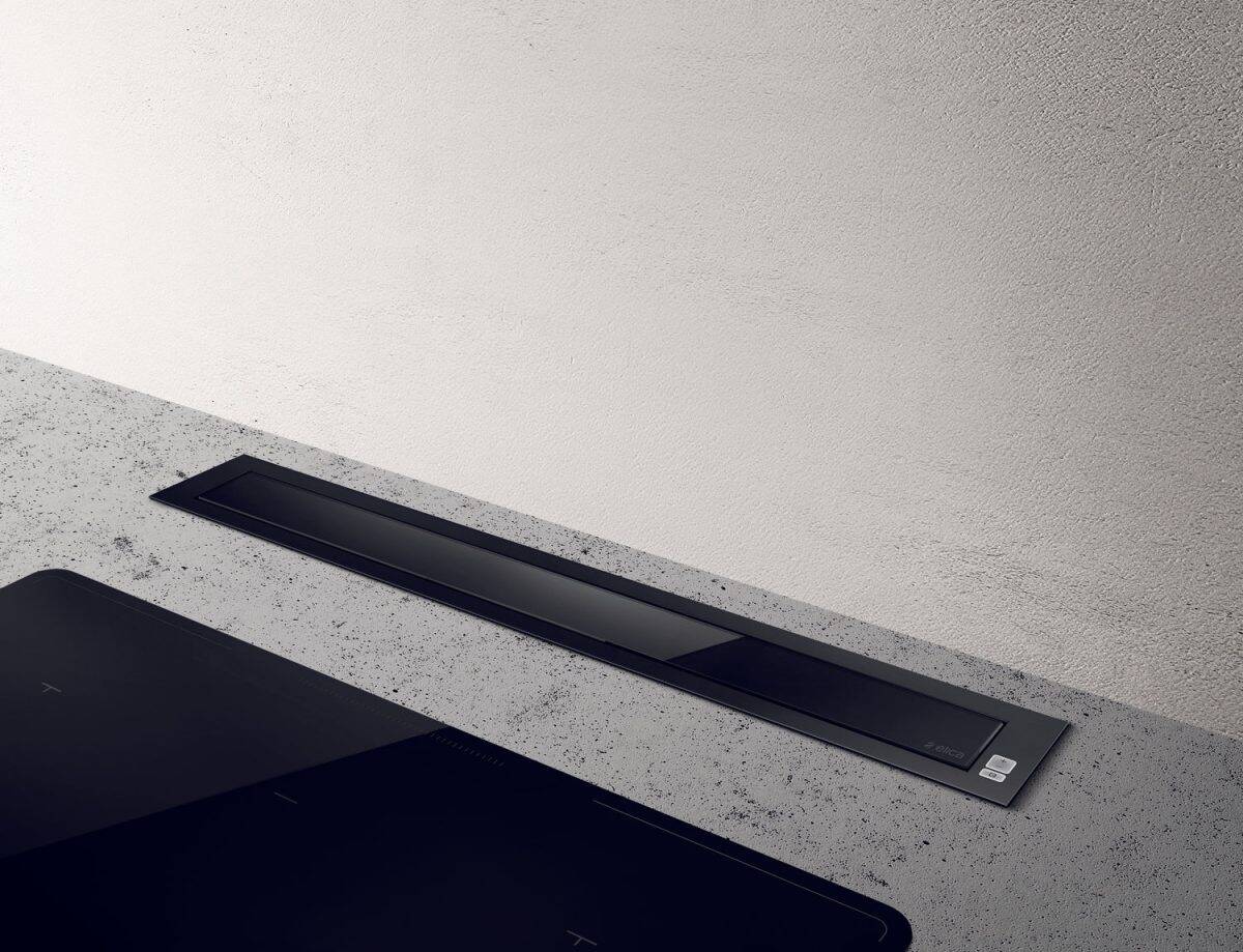 Elica Pandora 90cm Black Downdraft Extractor - Image 2
