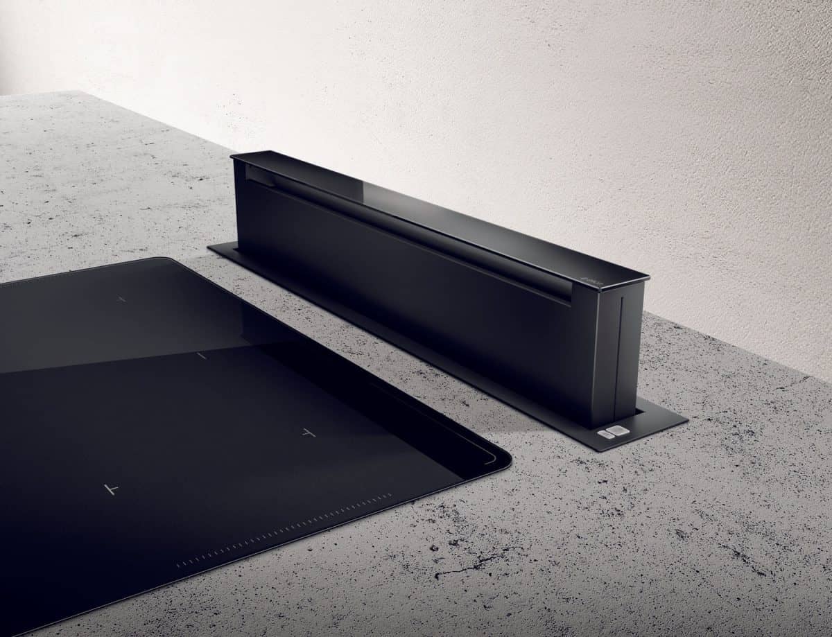 Elica Pandora 90cm Black Downdraft Extractor - Image 3