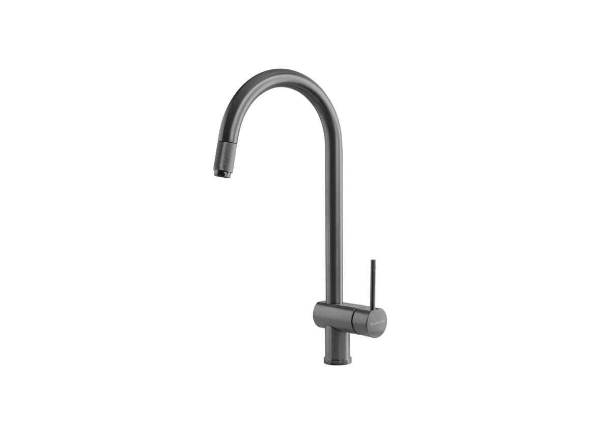 Foster 8491 106 Volta Gun Metal Single Lever Mixer With Rotating Barrel - Image 1