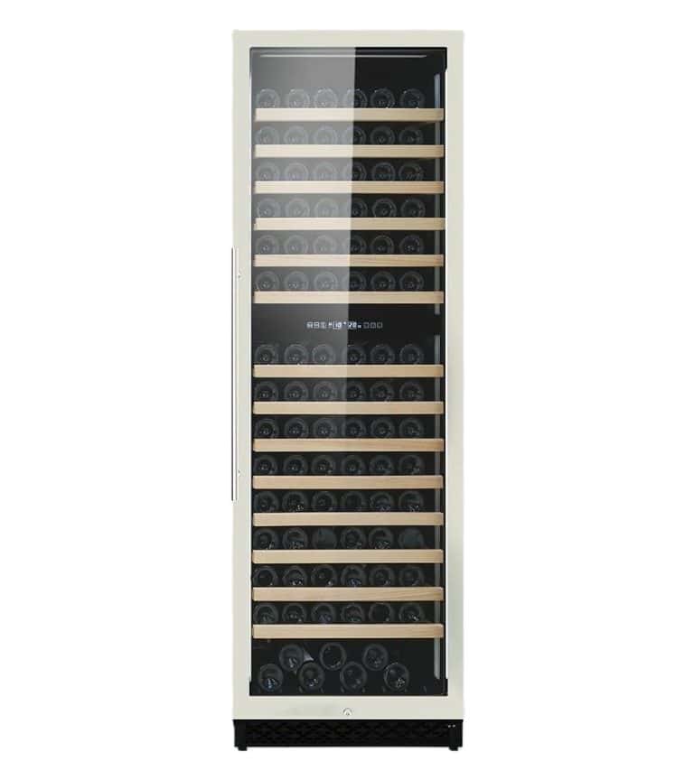 Wine cooler with 194-bottle capacity, freestanding design, and 60cm width for optimal wine storage.