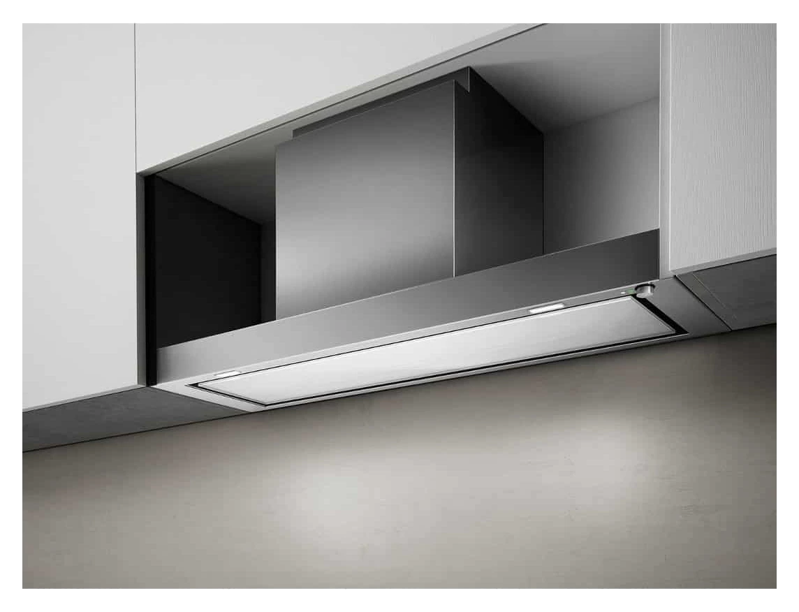 Elica Filo Built-In Stainless Steel White Glass Hoods
