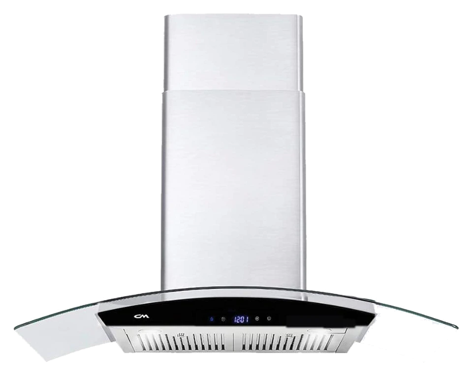 CM LUNA TWIN Wall-Mounted Stainless Steel With Glass Hood 90cm