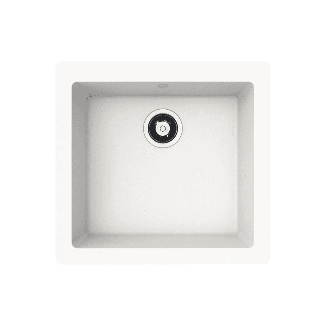 Elite CS4548 Single Bowl Off White Granite Sink 45x48cm