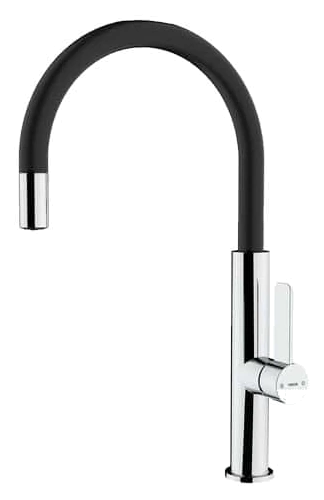 TEKA TOTAL FOT 995 Black Single Lever Kitchen Tap with aerator integrated in spout