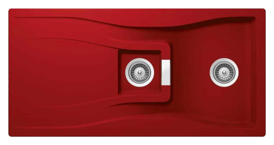 Schock Waterfall D150 Rouge Red – 1.5 Bowl Granite Sink