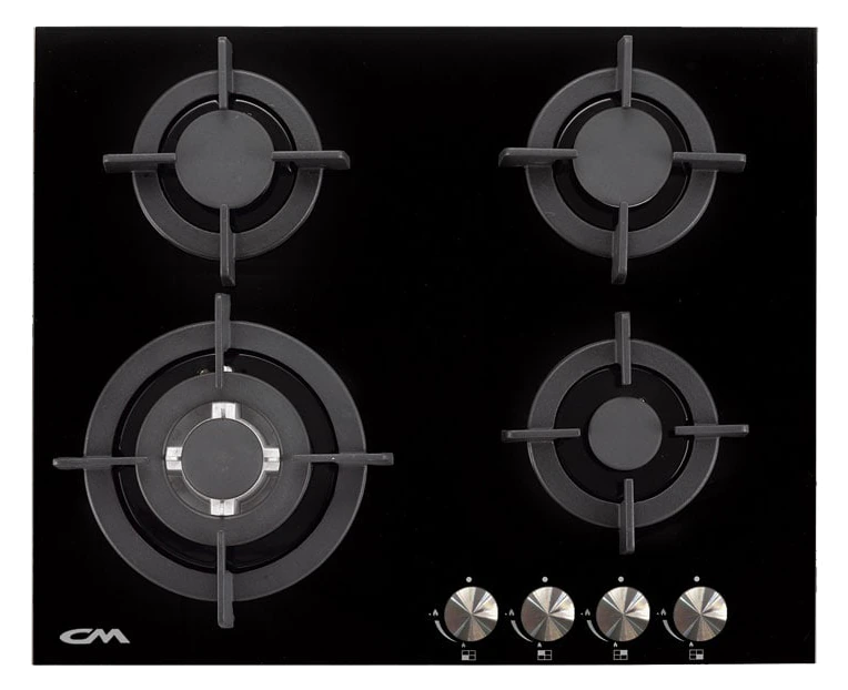 CM CRYSTAL 60 Glass On Hob Black 60cm