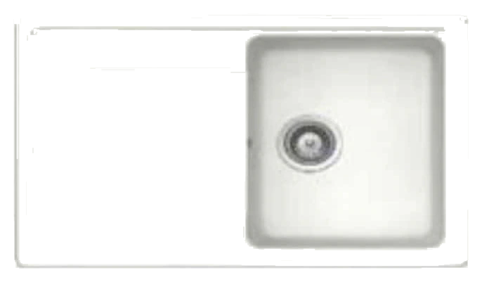 Elite ADL 8650GA Single Bowl 86x50cm Granite Sink Off White