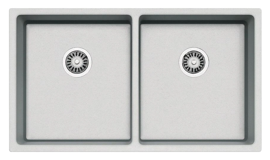Elba EUH390-2B Double Bowl Undermount Stainless Steel Sink 86 x 44cm