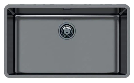 Foster 2157 856 KE Single Bowl Undermount Gun Metal Sink 75 x 44cm
