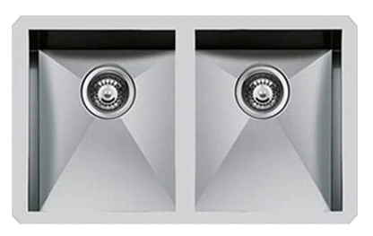 Foster 1208 850 Double Bowl Undermount Stainless Steel Sink 78.5 x 46cm