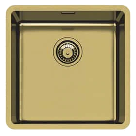 Foster 2156 859 KE Single Bowl Undermount Gold Sink 44 x 44cm