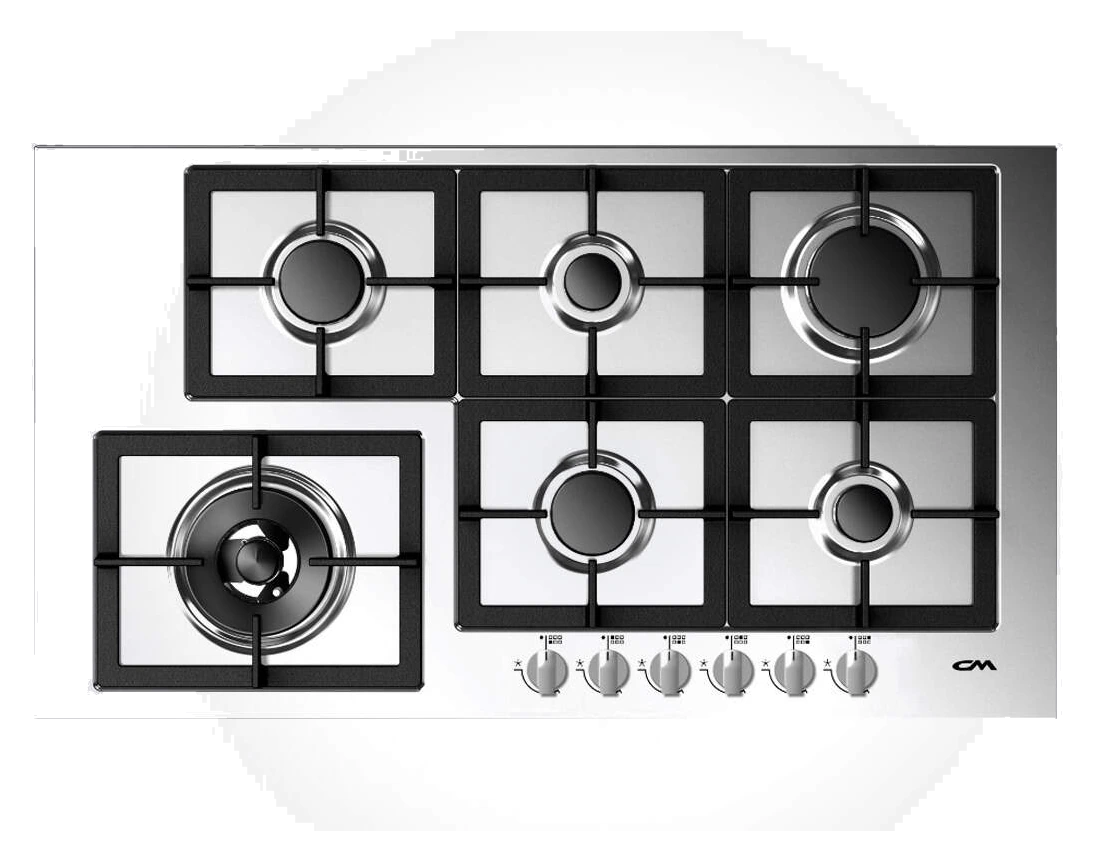 CM LARGO 90 6G Stainless Steel Hob 90cm