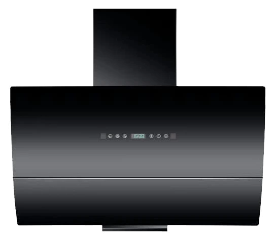 CM CURVE Wall-Mounted Matte Black Tempered Glass Hood 90cm