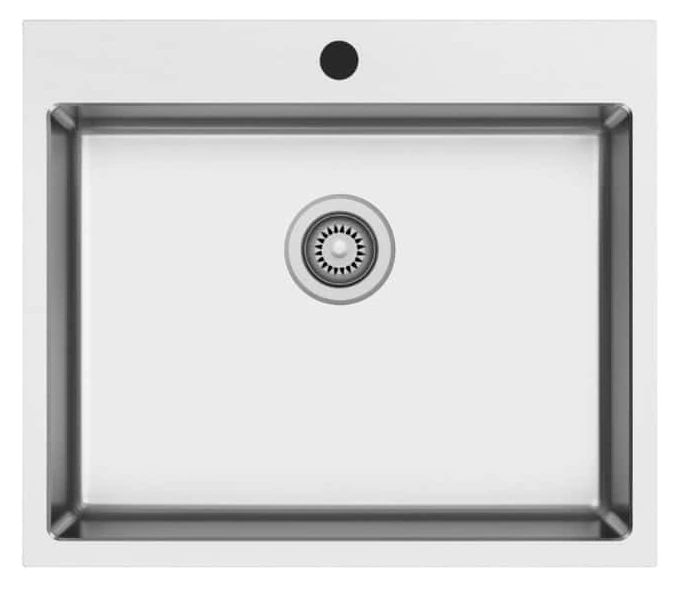 Elba EL383-EAS126 Single Bowl Flushmount Stainless Steel Sink 55 x 50.5cm
