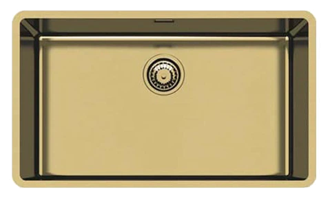 Foster 2157 859 KE Single Bowl Undermount Gold Sink 75 x 44cm