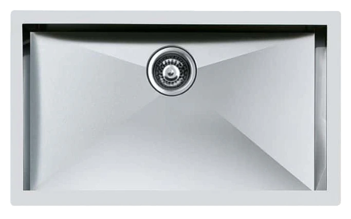 Foster 1217 850 Quadra Single Bowl Undermount Stainless Steel Sink 76 x 45cm