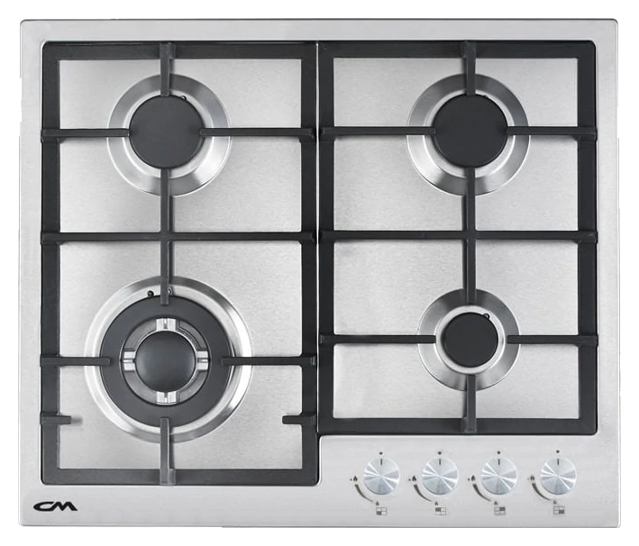 CM QUADRA 60 4G Stainless Steel Built-In Gas Hob 60cm