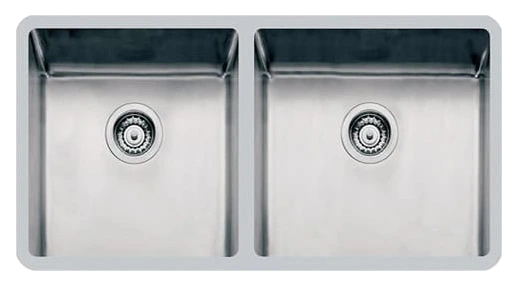 Foster 2207 850 KE-R15 Double Bowl Undermount Stainless Steel Sink 93 x 45cm