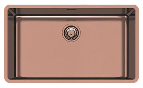 Foster 2157 858 KE Single Bowl Undermount Copper Sink 75 x 44cm