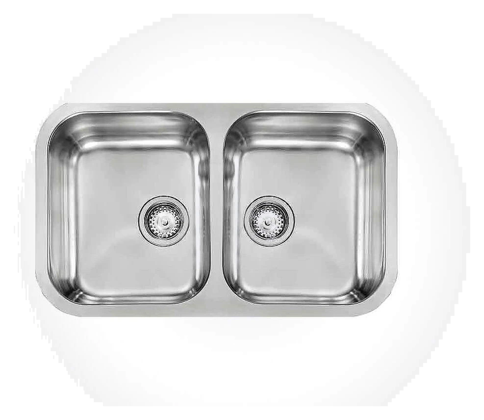 CM CINZIA-UNDERTOP Double Bowl 78.4 X 48 cm Sink Satin Finish F3