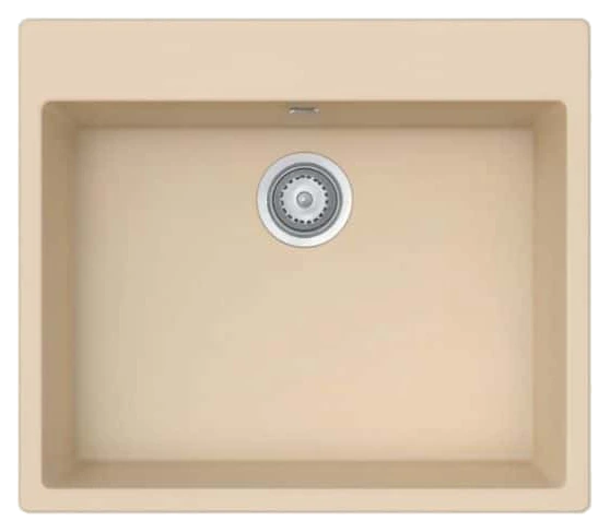 Elite CS4548 Single Bowl Beige Granite Sink 45x48cm