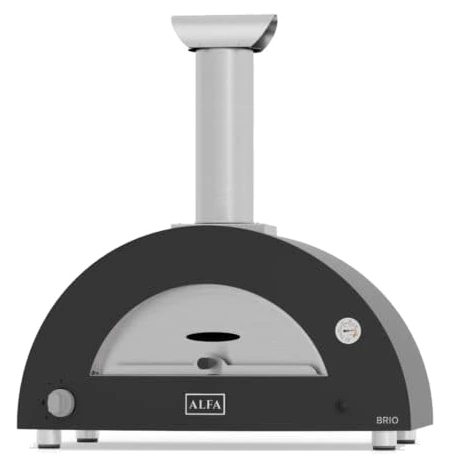 Alfa Brio Hybrid (wood & gas) Pizza Oven – Black