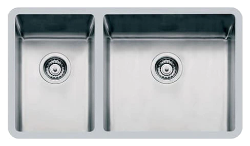 Foster 2205 850 KE-R15 Double Bowl Undermount Stainless Steel Sink 80 x 45cm