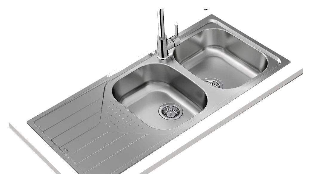 Teka TOTAL Universe 80 T-XP 2B 1D Inset reversible stainless steel sink in 80 cm