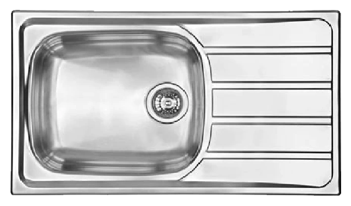CM UNIVERSAL Single Bowl Sink Satin Finish F3 86 X 50 cm