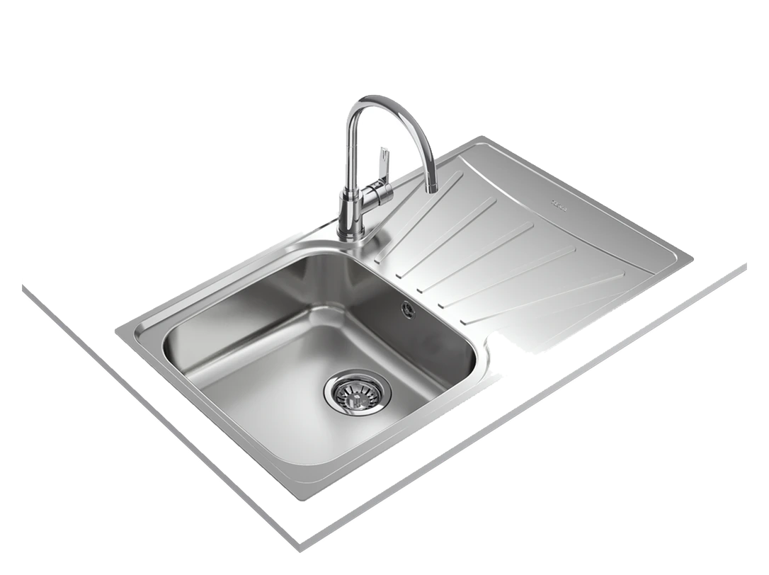 TEKA EASY Starbright 50 E-XN 1B 1D Inset reversible sink with matt finish in 50 cm