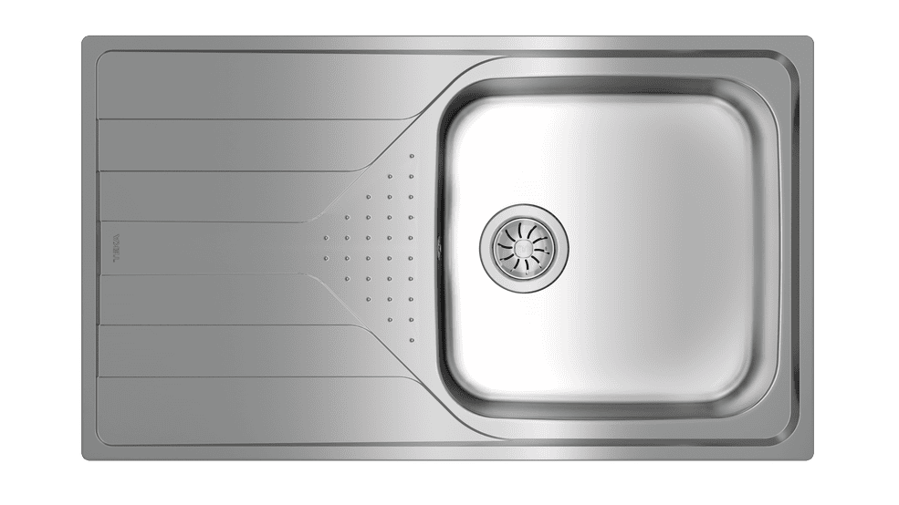 TEKA TOTAL Universe 50 T-XP 1B 1D PLUS Inset reversible stainless steel sink in 50 cm
