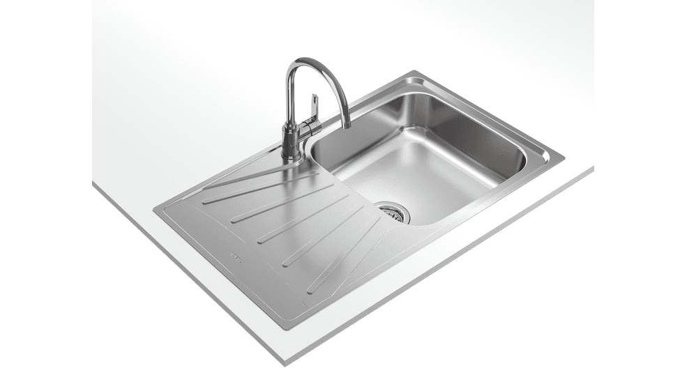 TEKA EASY Starbright 50 E-XN 1B 1D Inset reversible sink with matt finish in 50 cm