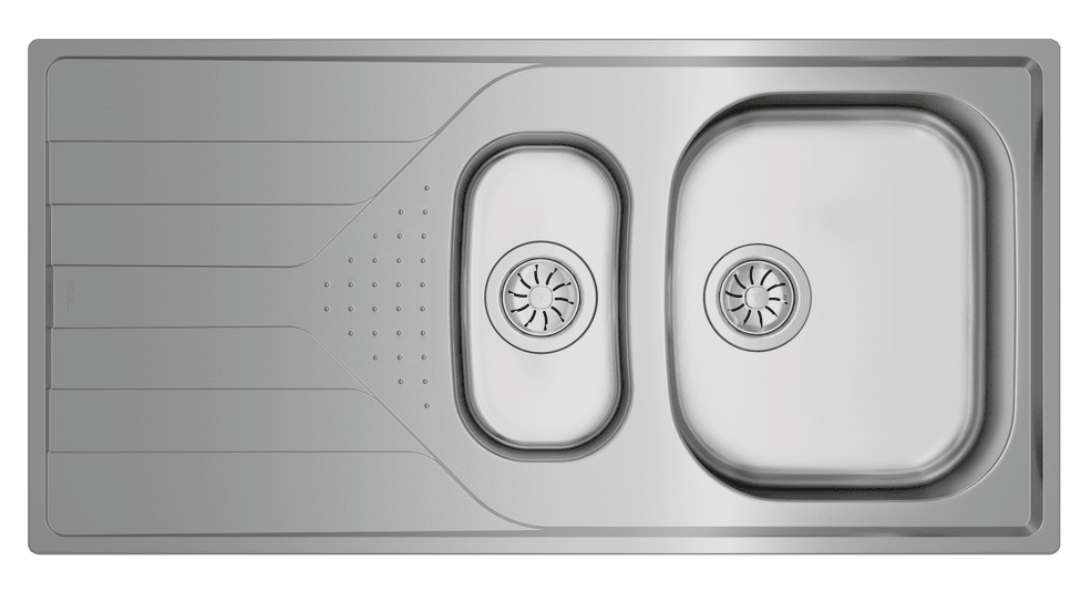 TEKA TOTAL Universe 60 T-XP 1½B 1D Inset reversible stainless steel sink in 60 cm