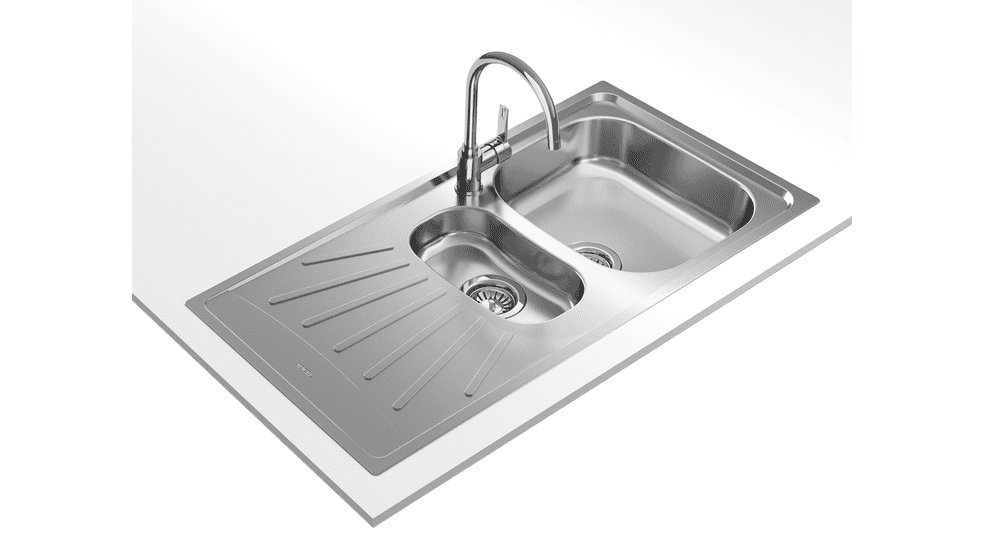 TEKA EASY Starbright 60 E-XN 1?B 1D Inset reversible sink with matt finish in 60 cm