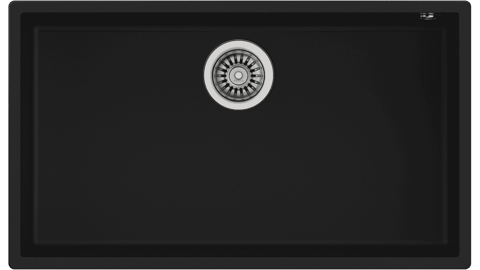 TEKA MAESTRO SQUARE 72.40 TG BK Undermount Tegranite Sink with one bowl