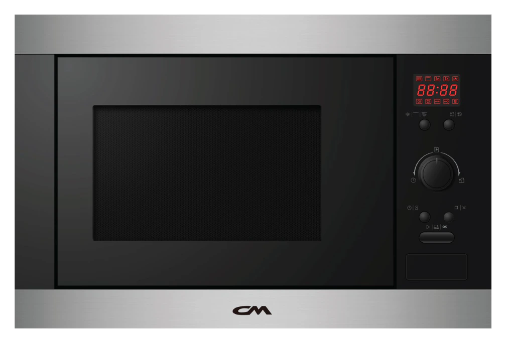 CM LIGHT INOX 60cm Built-in Microwave and Grill Oven 25L (MWG3925002)