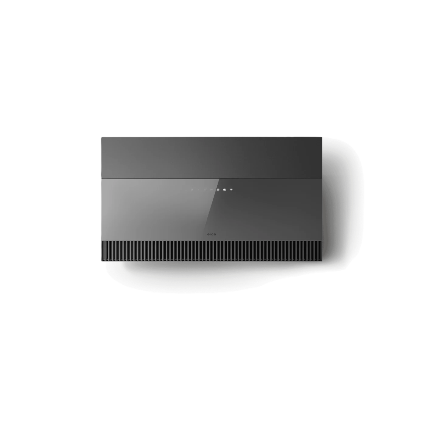 Elica Super Plat Grey Glass Wall Mounted Hoods 80cm