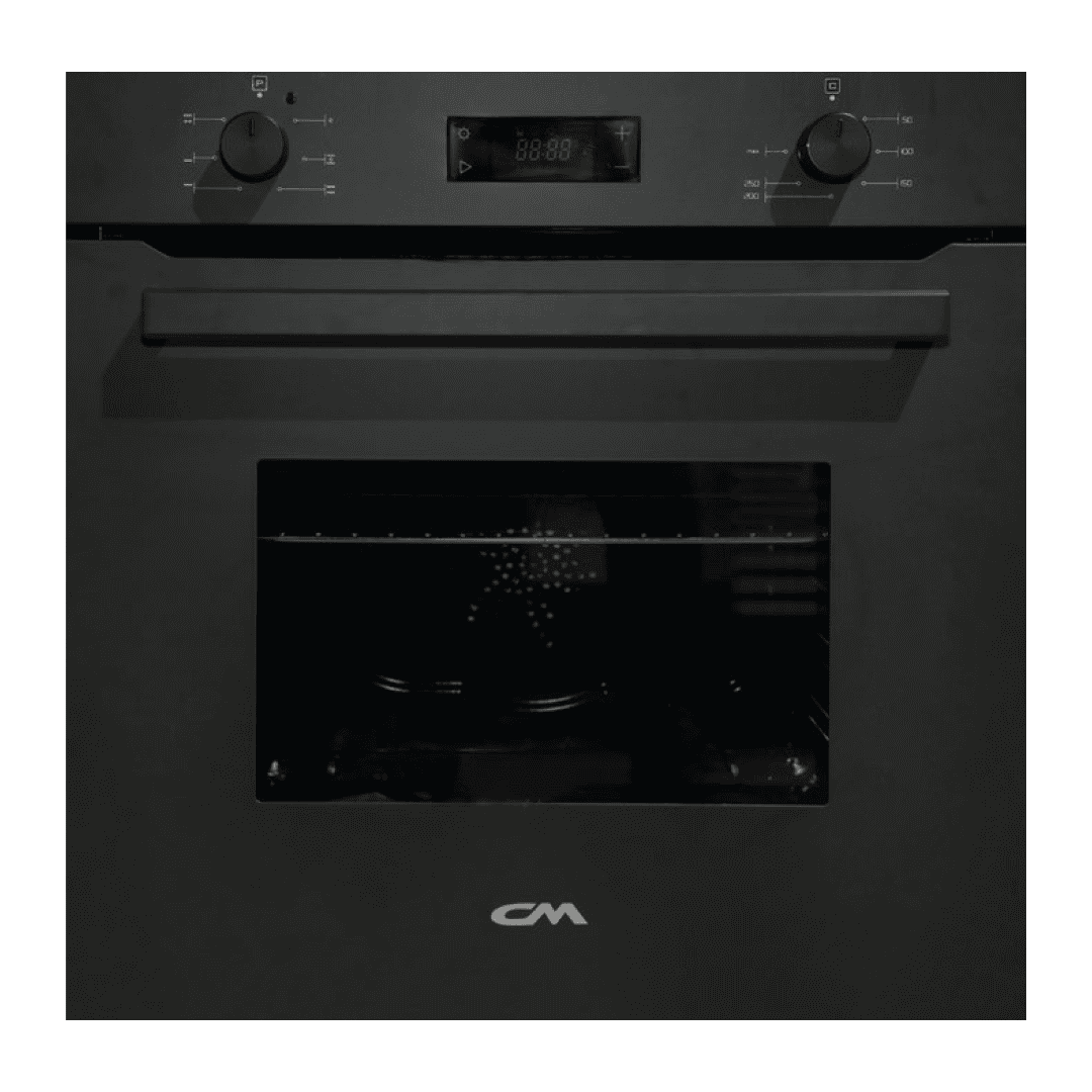 CM Napoli Matte Black Built-in Electric Oven Glass 80L