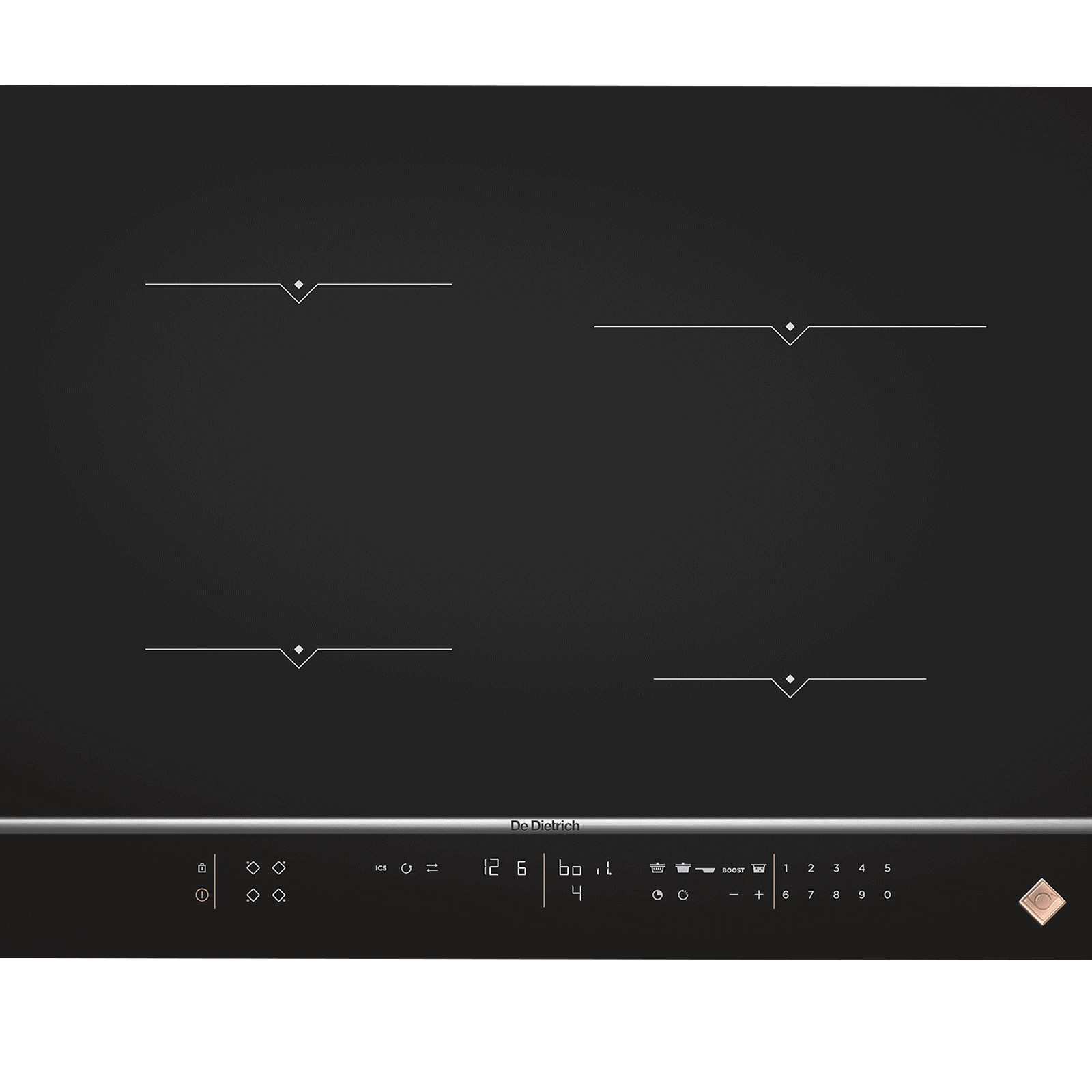 DE DIETRICH DPI7670X PLATINUM INDUCTION HOB 65cm