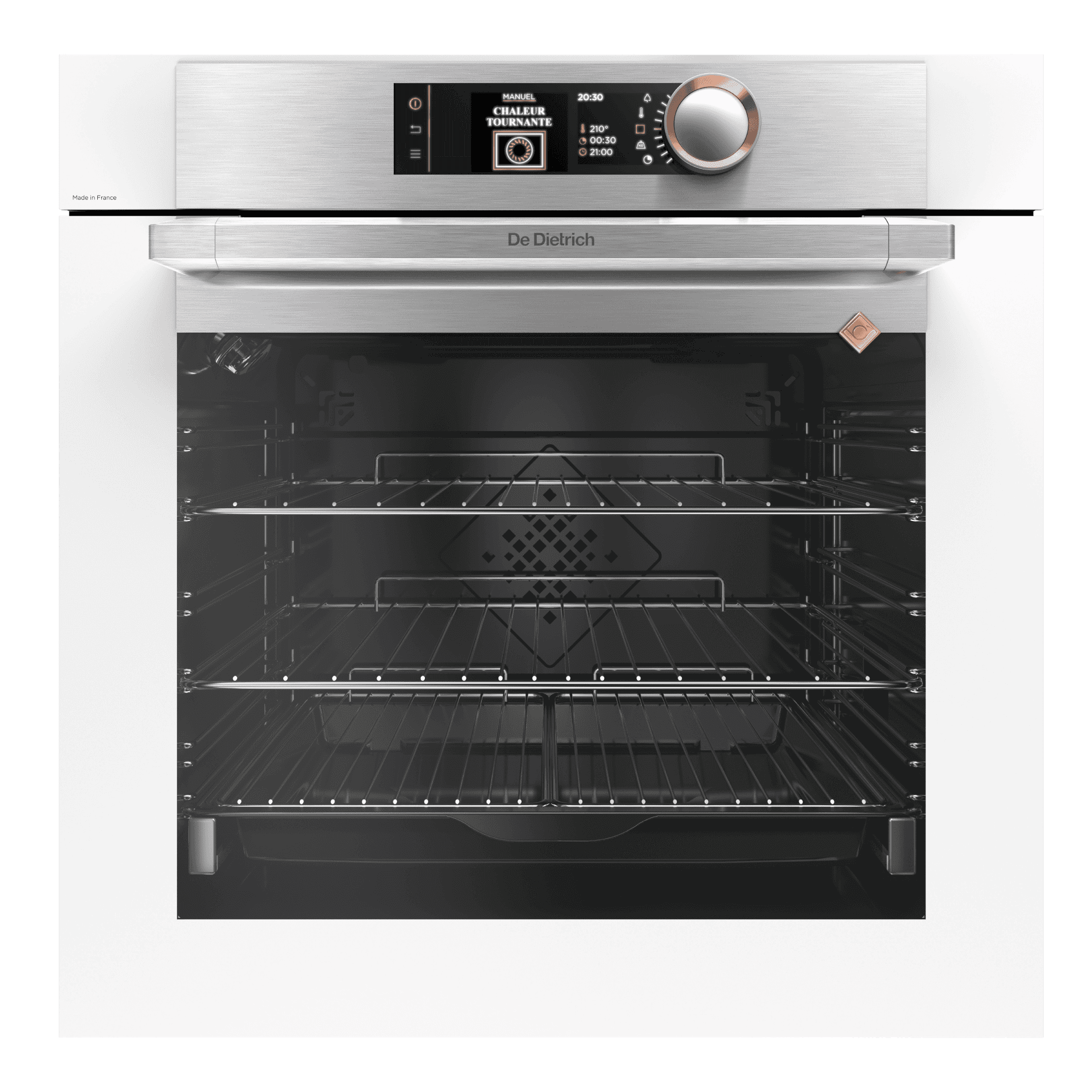 De Dietrich DOP8574W White Multifunction Plus Pyrolysis Perfect Sensor Oven