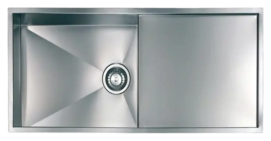 CM FILOQUADRA Single Bowl AISI 304 Stainless Steel Under Mount Sink 85 x 44cm - product photo
