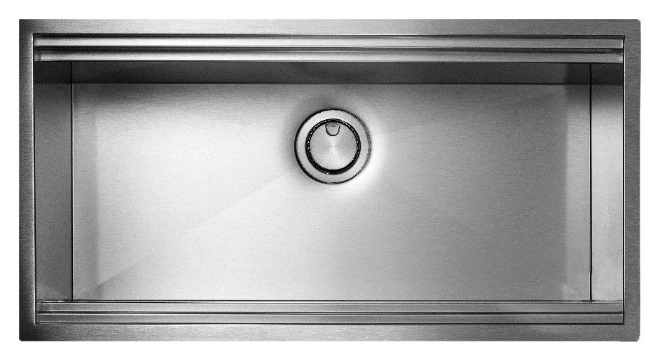 CM MAJOR UNDERMOUNT Single Bowl Stainless Steel Under Mount Sink 860 x 440 cm - product photo