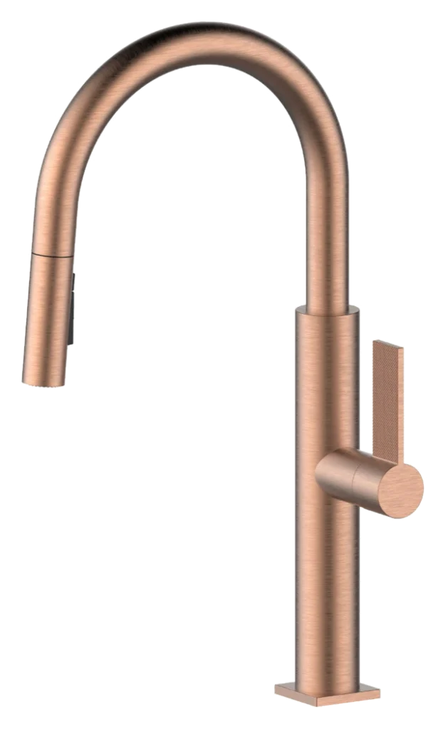 CM XD-1609 ROSE GOLD Fixed Spout Kitchen Mixer Gold product photo