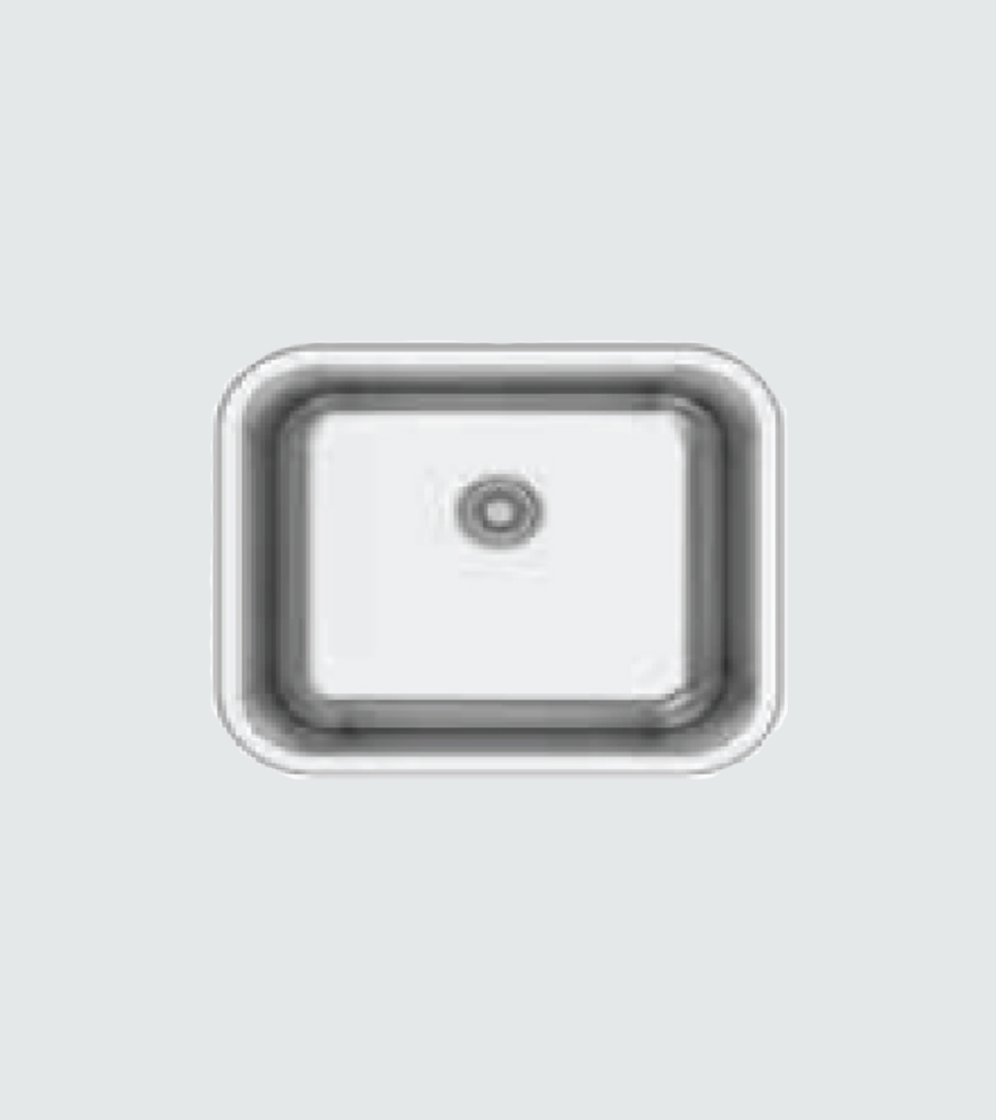 Elba EL334-1B Single Bowl Undermount Stainless Steel Sink 49.5 x 44.5cm